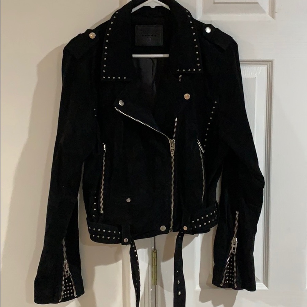 Blank NYC suede moto jacket